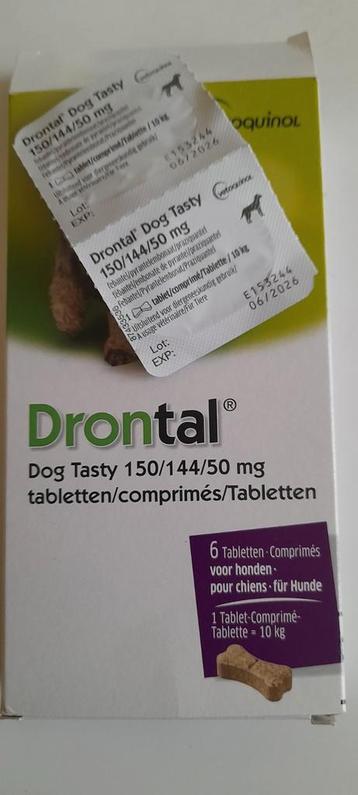 Drontal Dog Tasty – 2 ontwormtabletten (tot 20 kg) beschikbaar voor biedingen