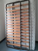 2sommiers à latte (2x70x200) + matelas (140x200), Huis en Inrichting, Slaapkamer | Matrassen en Bedbodems, Tweepersoons, Zo goed als nieuw