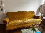 Vintage sofa 3-zit velours, Huis en Inrichting, Zetels | Zetels en Chaises Longues, Ophalen, Gebruikt, Driepersoons, 75 tot 100 cm