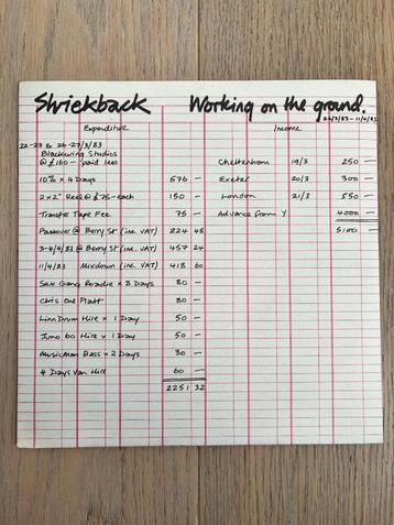 SHRIEKBACK - Working On The Ground * new wave 7" *1983 NEUF