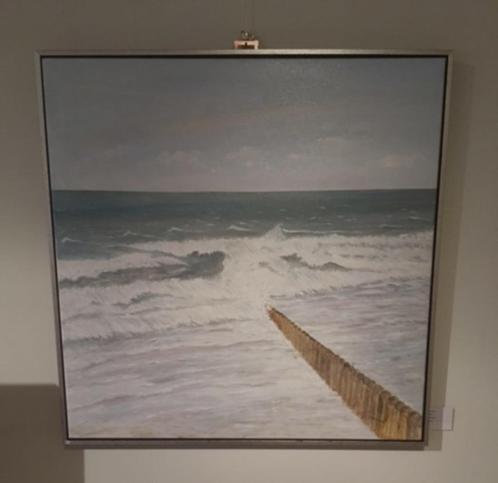 De sea Olieverf op doek, Antiek en Kunst, Kunst | Schilderijen | Klassiek, Ophalen of Verzenden