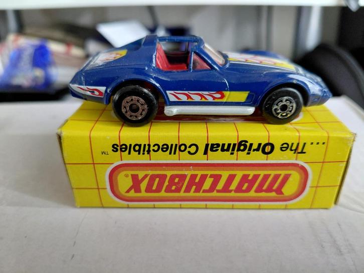 Matchbox 40f Corvette T Dak US Box, Hobby en Vrije tijd, Modelauto's | Overige schalen, Zo goed als nieuw, Auto, Ophalen of Verzenden