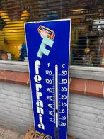 Ferrania emaille reclamebord - Thermometer, Ophalen of Verzenden, Gebruikt, Reclamebord