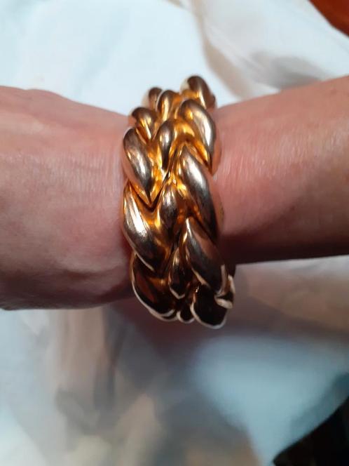 Prachtige zwaar vergulde armband van Emanuel Ungaro., Handtassen en Accessoires, Armbanden, Gebruikt, Ophalen of Verzenden