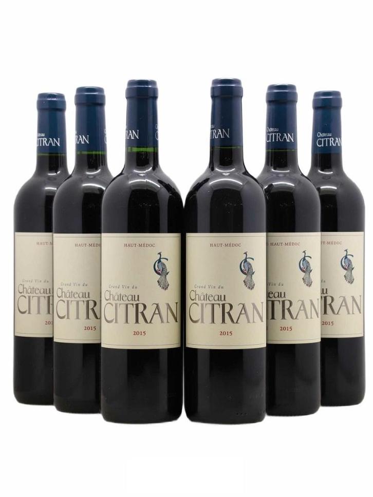 Haut Médoc Château Citran 2015 (set van 6 flessen), Verzamelen, Wijnen, Nieuw, Rode wijn, Frankrijk, Vol, Ophalen of Verzenden