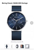 Bering Classic horloge heren blauw slechts €80,-, Ophalen of Verzenden, Zo goed als nieuw