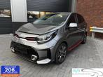 Kia Picanto 1.2I GT-Line AUTOMAAT/CRUISE/NAVI/CAMERA, Argent ou Gris, Carnet d'entretien, Noir, Automatique