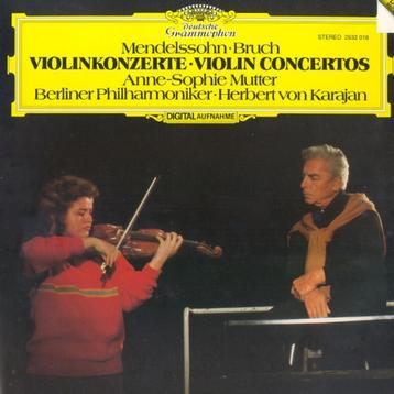 LP Mendelssohn - Bruch - A.S. Mutter - Karajan 1981 NM beschikbaar voor biedingen
