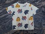 Mt 92 Lichtgele T-shirt met tijgers, luipaarden en panters, Kinderen en Baby's, Kinderkleding | Maat 92, Ophalen of Verzenden