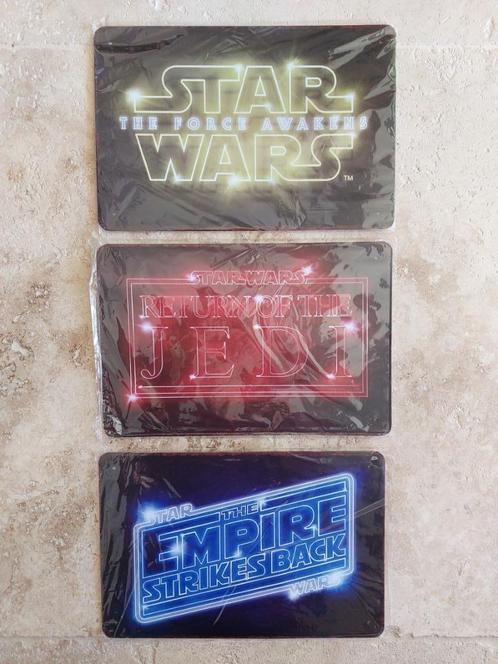 3x Retro wandplaat STAR WARS (nieuw), Collections, Star Wars, Neuf, Ustensile, Enlèvement ou Envoi