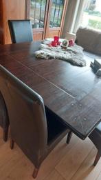 Grote vierkante tafel, Huis en Inrichting, Ophalen, Gebruikt, Vierkant, Vijf personen of meer