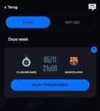 Ticket Club Brugge - FC Barcelona, Losse kaart, Eén persoon