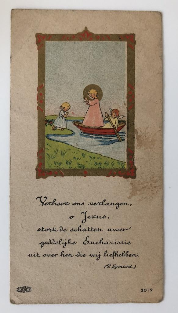 Devotieprentje Verhoor ons verlangen o Jezus, Verzamelen, Bidprentjes en Rouwkaarten, Bidprentje, Ophalen of Verzenden
