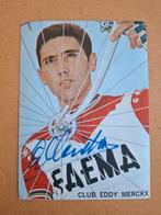 Gesigneerde sticker Eddy Merckx, Ophalen of Verzenden, Zo goed als nieuw, Poster, Plaatje of Sticker