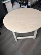 Ronde tafel ecru sterk, Huis en Inrichting, Tafels | Statafels, Ophalen, Zo goed als nieuw