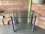 Tv tafel, Ophalen of Verzenden, Gebruikt, Glas