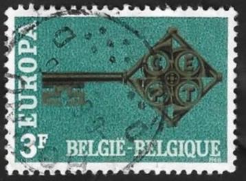  1 Postzegel België 1968 Europa - Sleutel beschikbaar voor biedingen