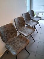 8 stoelen in goede staat, Huis en Inrichting, Stoelen, Ophalen, Kunststof, Zo goed als nieuw, Grijs