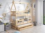 Stapelbed kinderbed HUIS 3 personen 160x75 of 180x75, Verzenden, Nieuw, Stapelbed