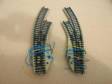 Märklin 5140 - Elektrische Bochtwissels Links 5141 en Rechte beschikbaar voor biedingen