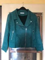 Smaragdgroen bikerjasje in suèdelook, Ophalen, Maat 46/48 (XL) of groter, Nieuw, Blancheporte