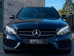 Mercedes C180 9G-Tronic AMG | Benzine | 2017 | Garantie, Auto's, Automaat, Achterwielaandrijving, 4 cilinders, Blauw