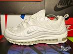 Nike Air Max 98 'Triple White' EU42 2019, Kleding | Heren, Schoenen, Wit, Nike, Ophalen of Verzenden, Sneakers