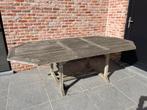 Uitschuifbare teak tuintafel tot 8p, Tuin en Terras, Tuintafels, Ophalen, Gebruikt, Ovaal, Hout
