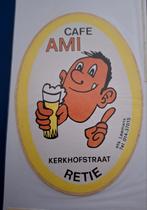 F: sticker café Ami Retie stripfiguur, Verzamelen, Ophalen of Verzenden, Zo goed als nieuw, Bedrijf of Vereniging