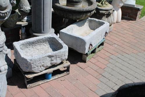 dienblad of trog in blauwe steen, plantenbak, goede keuze!!, Tuin en Terras, Bloembakken en Plantenbakken, Gebruikt, Steen, Binnen