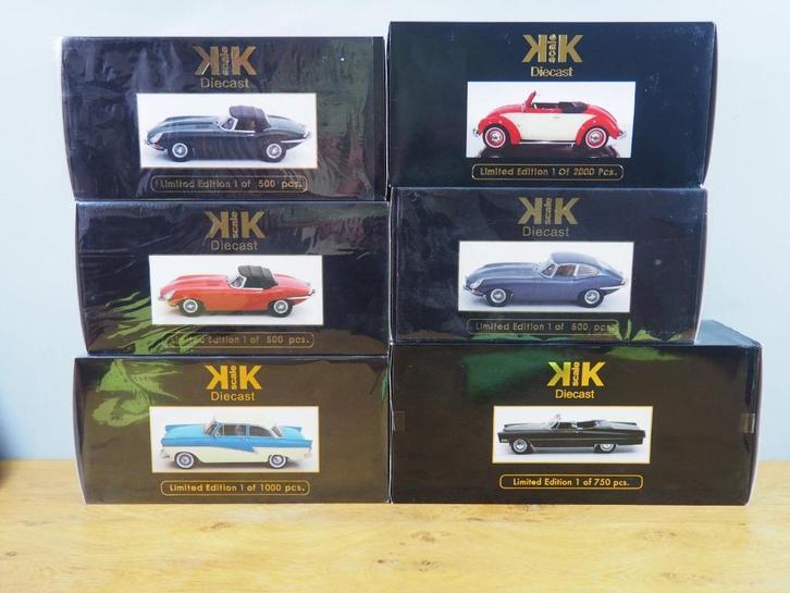 KK Models 1:18 VW Jaguar Cadillac Ford, Hobby en Vrije tijd, Modelauto's | 1:18, Nieuw, Auto, Overige merken, Ophalen of Verzenden