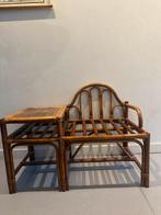 Vintage Rotan Halbank Telefoonbank, Ophalen