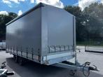 Plateauwagen Hapert Azure Oprijrampen en huif en schuifzeil, Ophalen, Fruitteelt