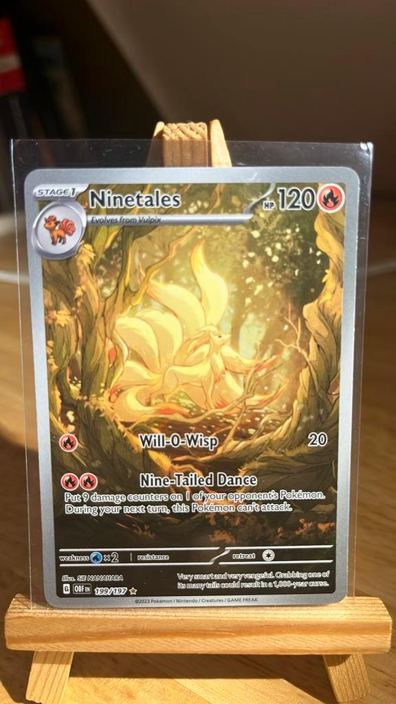 Ninetales #199, Hobby en Vrije tijd, Verzamelkaartspellen | Pokémon, Nieuw, Losse kaart, Foil, Ophalen of Verzenden