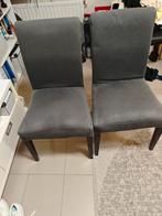 2 stoelen, Huis en Inrichting, Ophalen, Gebruikt, Grijs, Twee