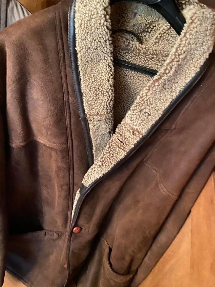 MOOIE HALF LANGE WARME BRUIN DAIM JAS VEST, Kleding | Dames, Jassen | Winter, Zo goed als nieuw, Bruin, Ophalen of Verzenden