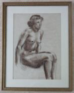 OSCAR JESPERS / NAAKTE VROUW / ORIGINEEL WERK / 81x63cm KAD, Antiek en Kunst, Ophalen