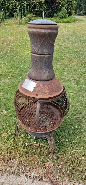 Tuinhaard, 80 cm hoog, 40 cm diam. beschikbaar voor biedingen