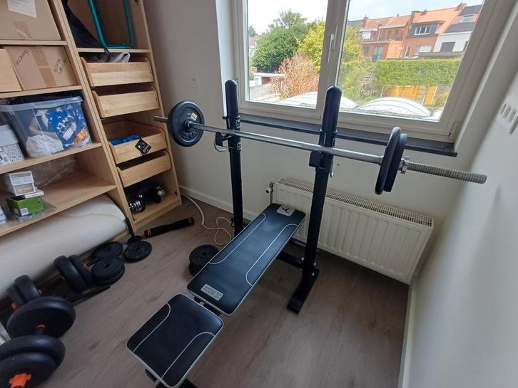 Verstelbare bench press, Sport en Fitness, Fitnessapparatuur, Zo goed als nieuw, Ophalen
