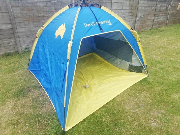 Strandtentje en zeteltjes, Caravans en Kamperen, Kampeermeubelen, Gebruikt, Ophalen