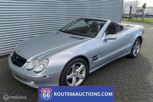 Mercedes 500SL Cabriolet - 2006 | Route 66 Auctions, Auto's, Mercedes-Benz, Bedrijf, Te koop, SL, Lederen bekleding, Open dak