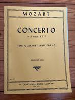 mozart concerto in a major clarinet and piano reginald kell, Muziek en Instrumenten, Ophalen, Zo goed als nieuw, Piano