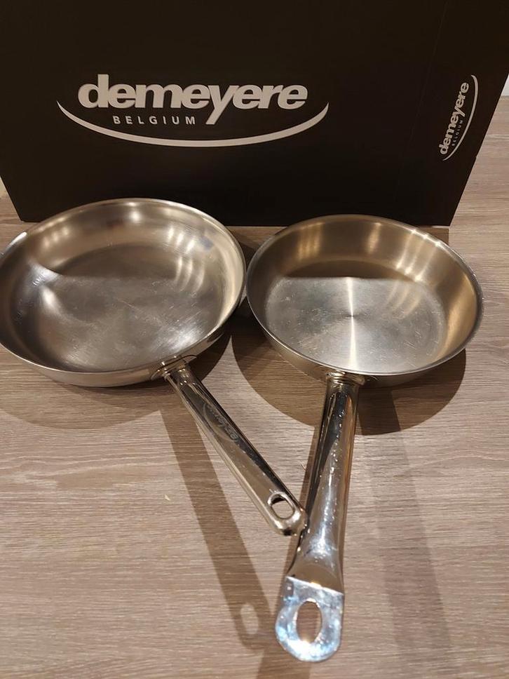 Demeyere pannen  " helaas u bent te laat= verkocht"!, Huis en Inrichting, Keuken | Potten en Pannen, Ophalen of Verzenden