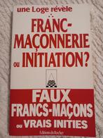 Vrijmetselarij of inwijding, Boeken, Ophalen of Verzenden