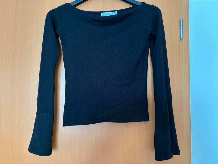 Pull court manches longues Zara TRF - T. M - noir, Kleding | Dames, Truien en Vesten, Zo goed als nieuw, Zwart, Ophalen