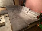 Grijze U-vormige hoeksalon, Ophalen, Hoekbank, 300 cm of meer, Zo goed als nieuw