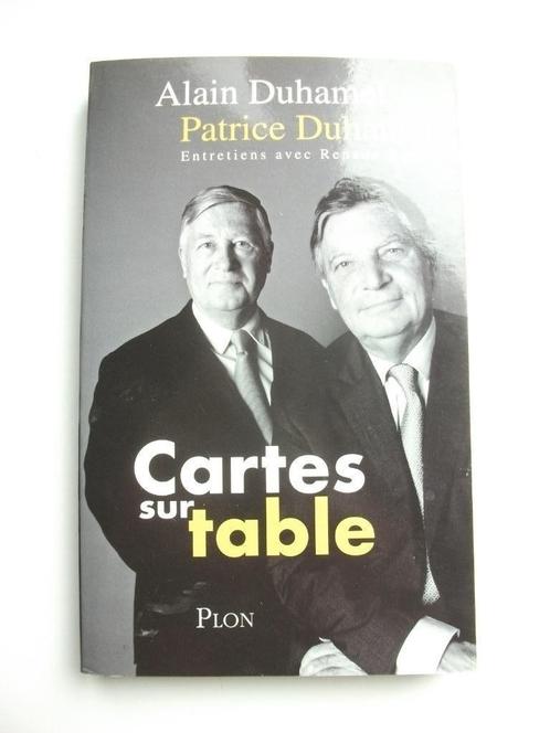 Cartes sur tables Alain et Patrice Duchamel, Livres, Politique & Société, Comme neuf, Politique, Enlèvement ou Envoi