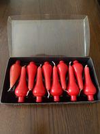 Rode zeldzame kerst kaarsjes, Ophalen of Verzenden, Zo goed als nieuw