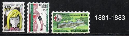 Timbres neufs ** Belgique N 1881-1883, Postzegels en Munten, Postzegels | Europa | België, Postfris, Postfris, Ophalen of Verzenden