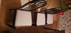 Houten uitschuifbare tafel + 6 stoelen, Huis en Inrichting, Tafels | Eettafels, Ophalen, Gebruikt, Vijf personen of meer, Rechthoekig